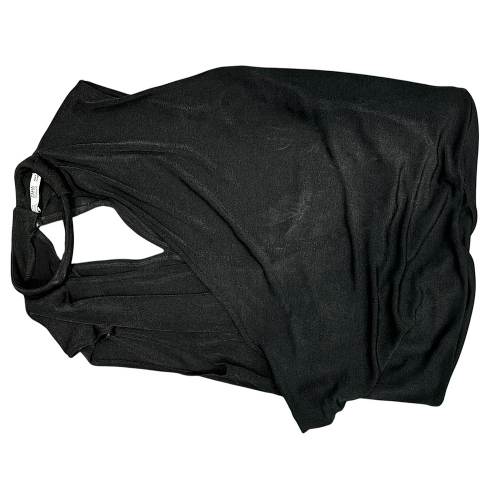Zara Black Sleeveless Blouse